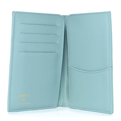Chanel Caviar Quilted Passport Holder Light Blue 5 of 11