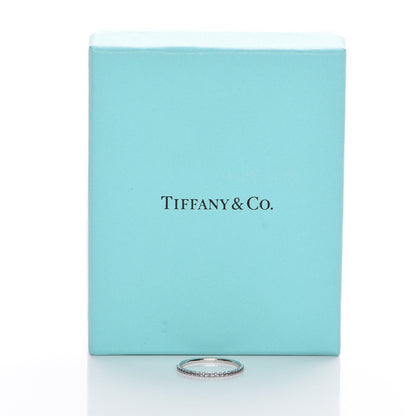 Tiffany 18K White Gold Iolite Metro Ring 7 6 of 6