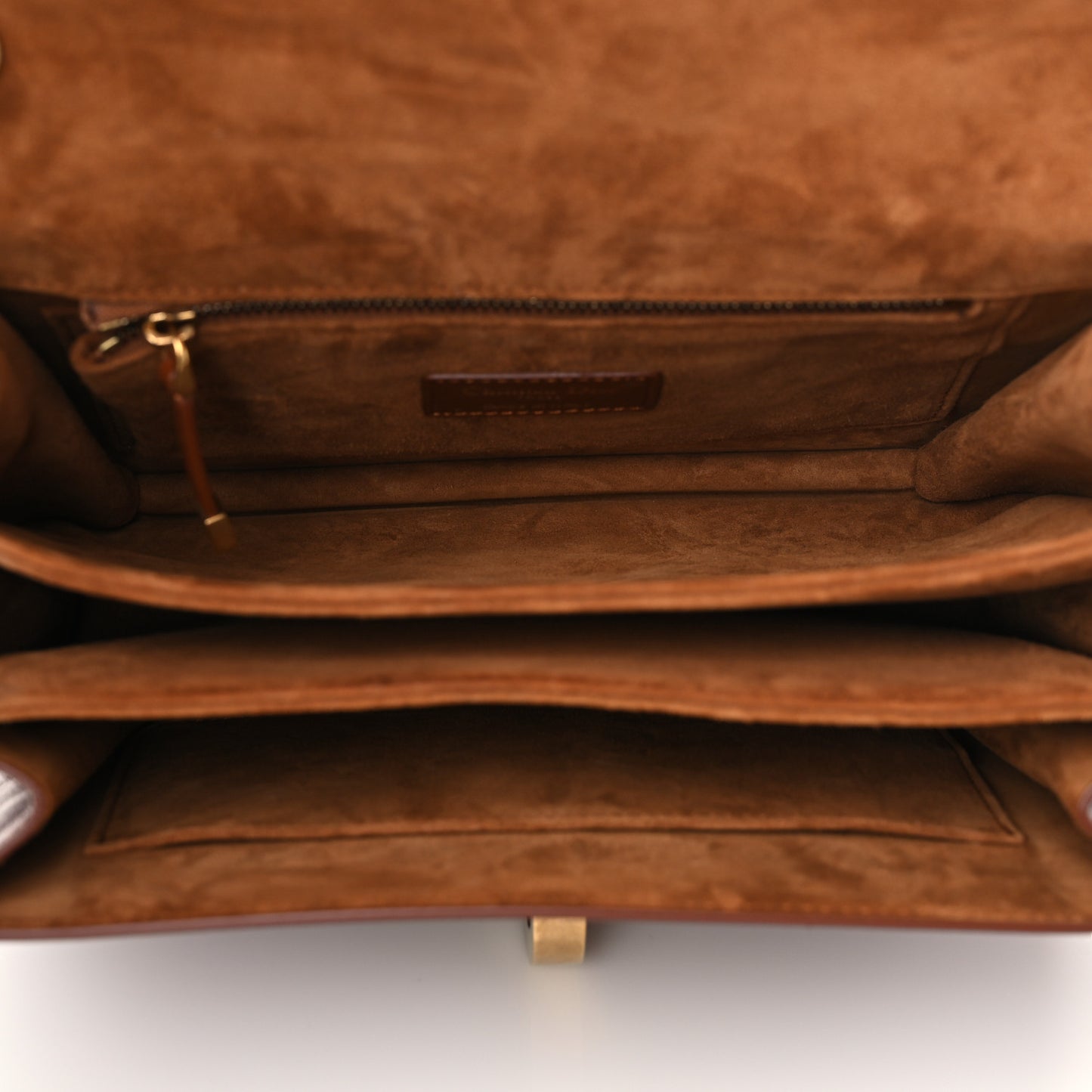 Lambskin 21st Chain Flap Bag Brown