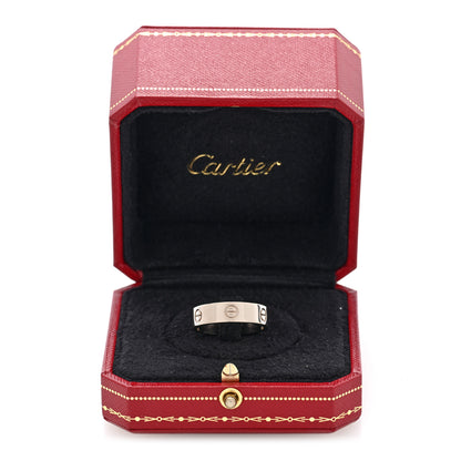 Cartier 18K White Gold 5.5mm LOVE Ring 60 9.25 5 of 5