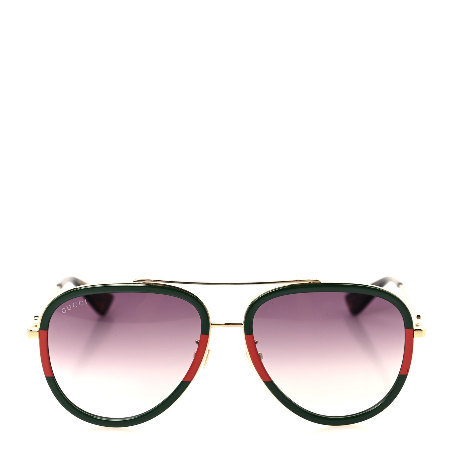 Metal Web Aviator Sunglasses GG0062S Green Red