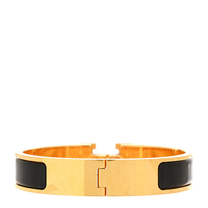 Hermes Enamel Narrow Clic Clac H Bracelet PM Black 3 of 4
