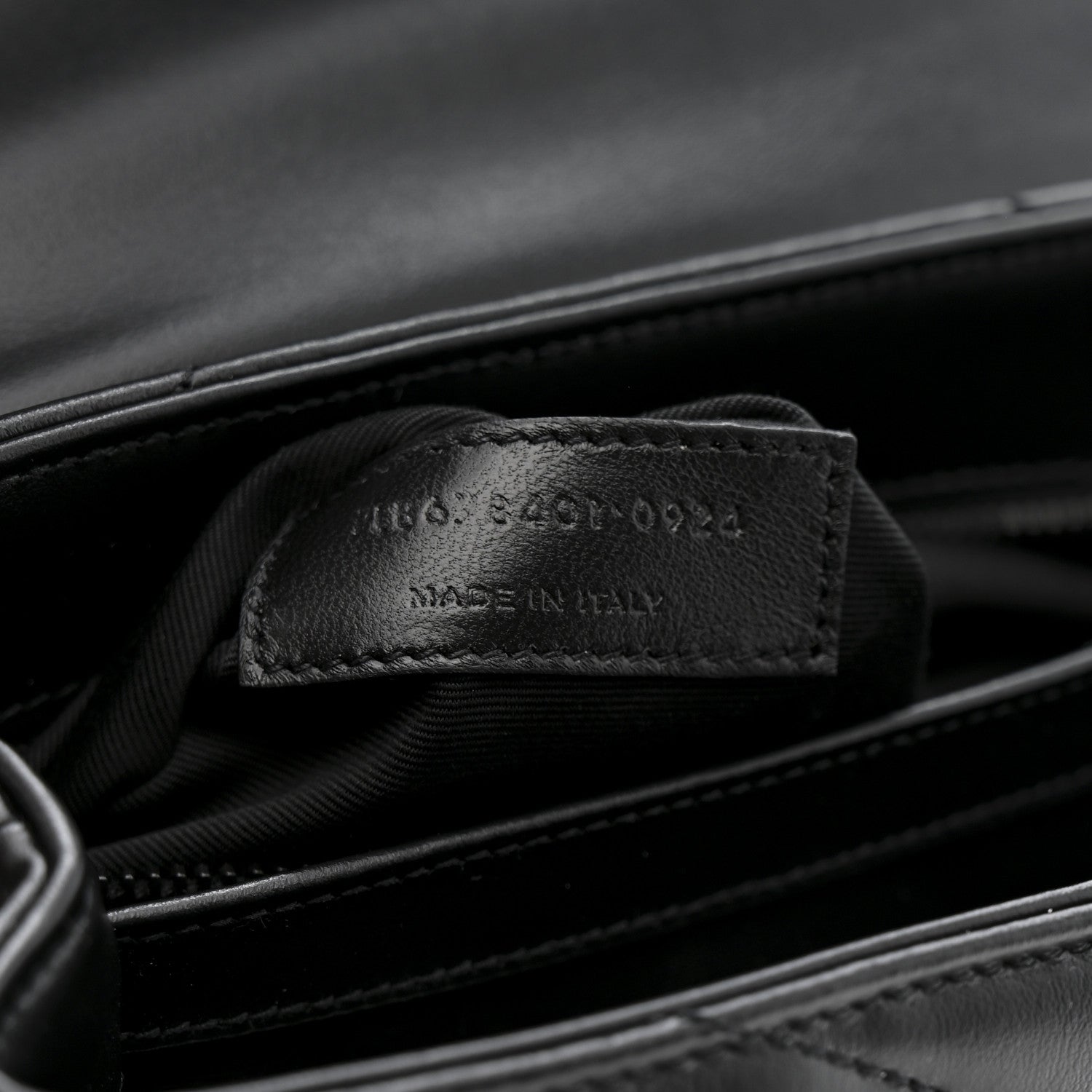 Saint Laurent Calfskin Y Quilted Monogram Monochrome Toy Loulou Crossbody Bag Black 8 of 12