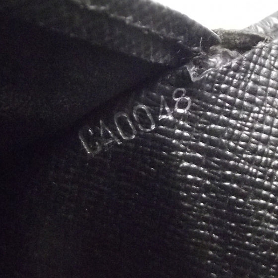 Louis Vuitton Epi Billfold Wallet 6 Cards Slots Bills Black 8 of 8