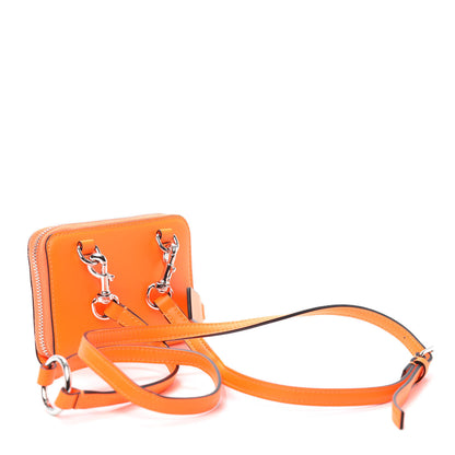 Valentino Garavani Vitello VLTN Neck Strap Wallet Arancio 3 of 8