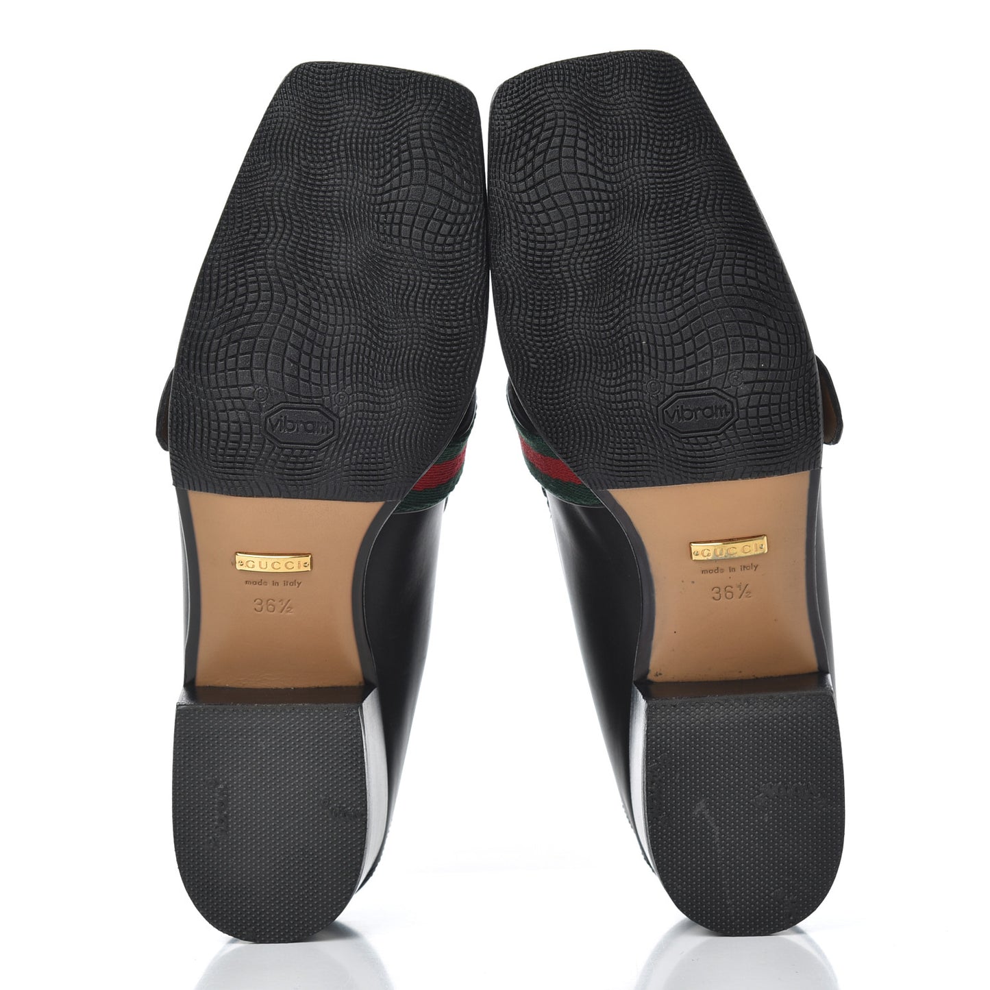 Calfskin Web Peyton Loafer Pumps 36.5 Black