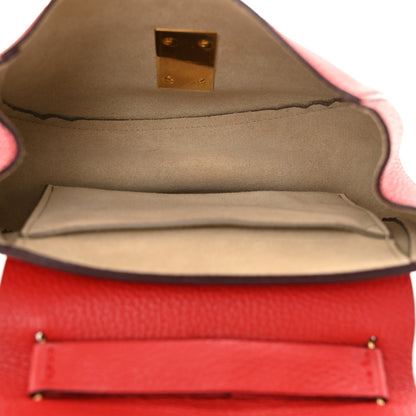 Chloe Grained Lambskin Mini Drew Shoulder Bag Plaid Red 5 of 11