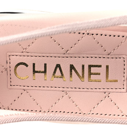 Chanel Mesh Grosgrain CC Ballerina Flats 39.5 Pink Black 8 of 8