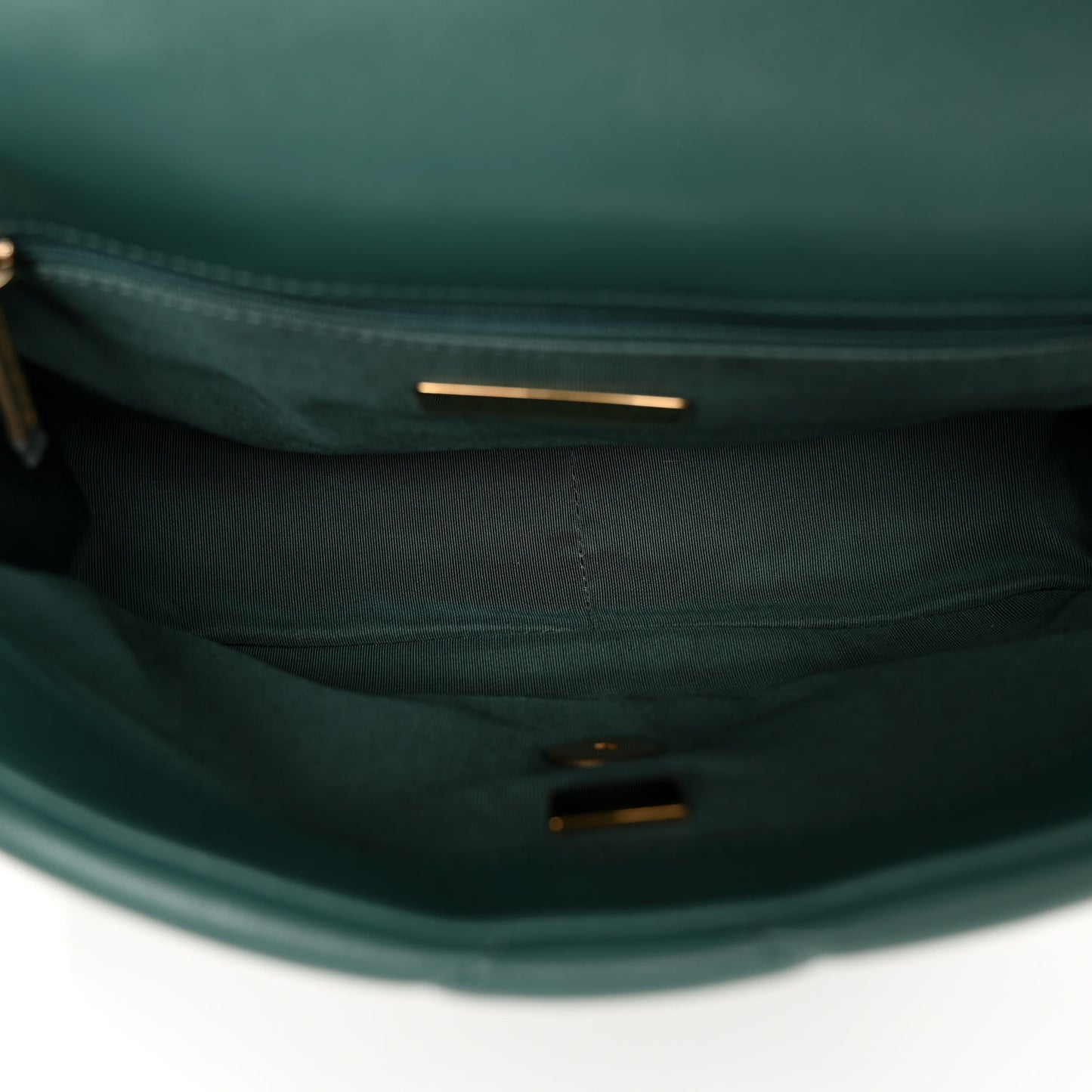 Lambskin Quilted Medium Chanel 19 Flap Green