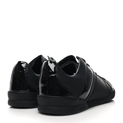 Christian Dior Matte Calfskin Patent Mens Sneakers 40.5 Black 3 of 9