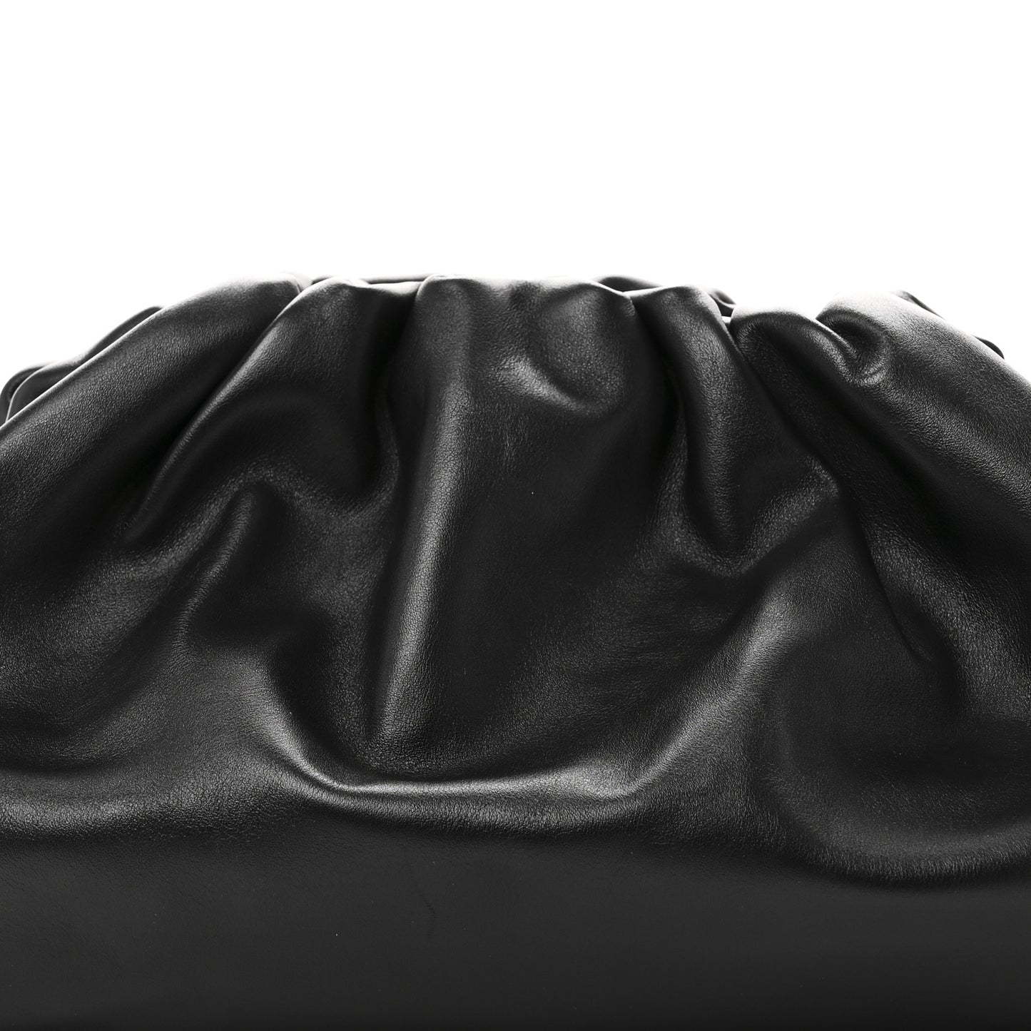 Smooth Butter Calf The Pouch Oversized Clutch Black