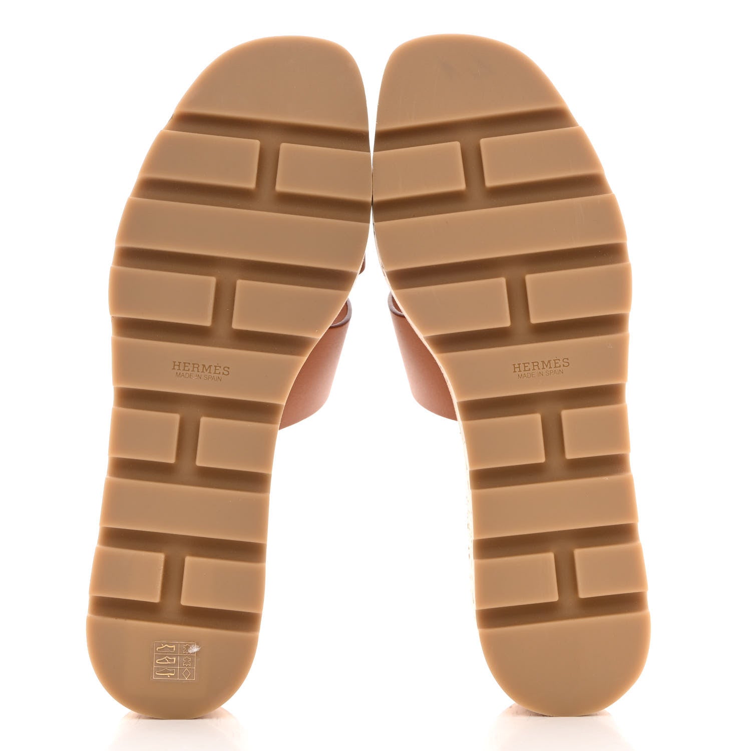 Hermes Calfskin Cork Eze 30 Sandals 40 Marron Glaise 5 of 9