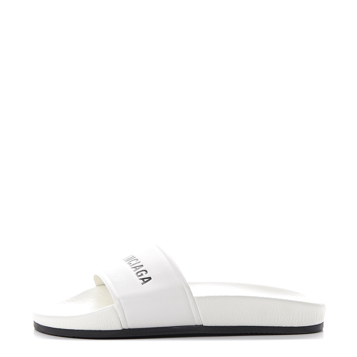 Nappa Logo Womens Pool Slide Sandals 36 White