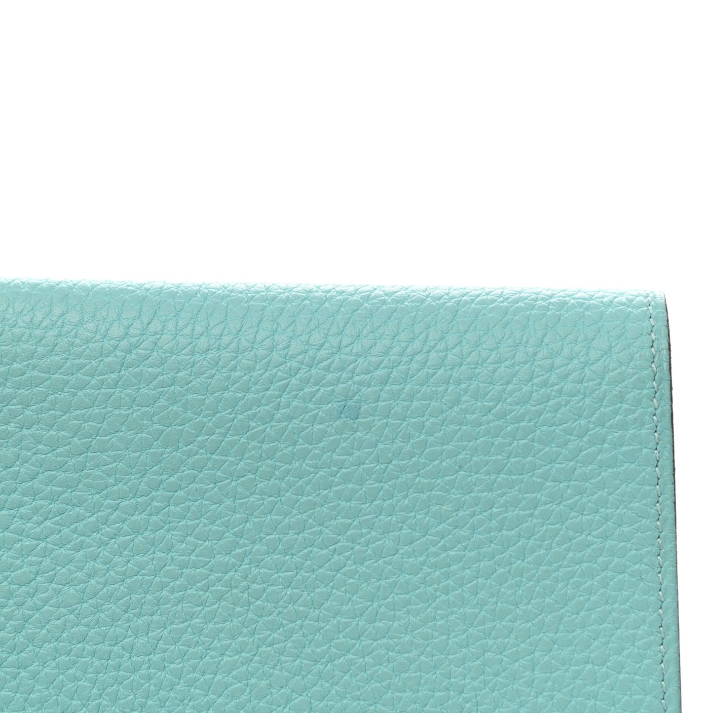 Taurillon Clemence Dogon Duo Wallet Blue Atoll