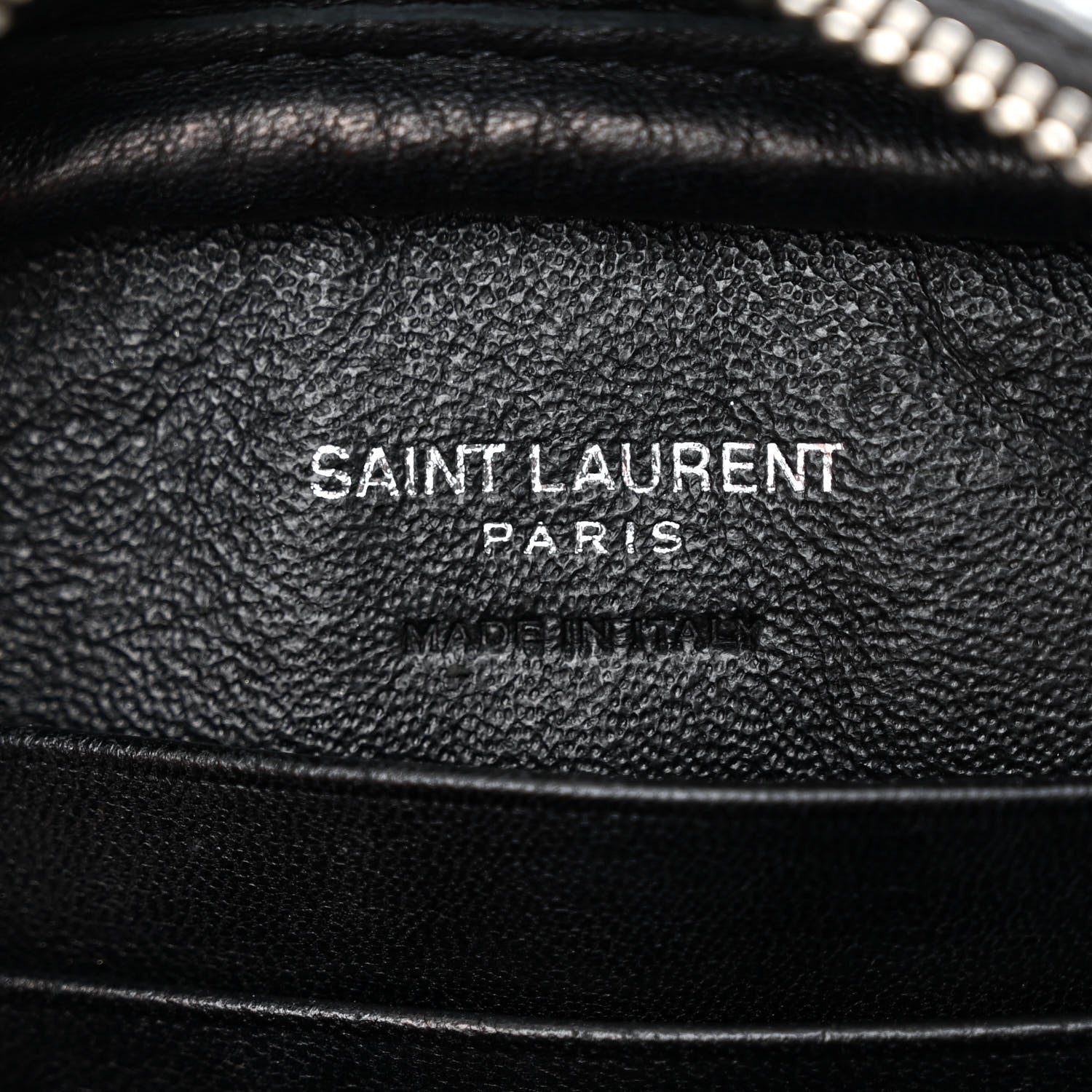 Saint Laurent Calfskin Crocodile Embossed Monogram Blogger Bag Black 6 of 11