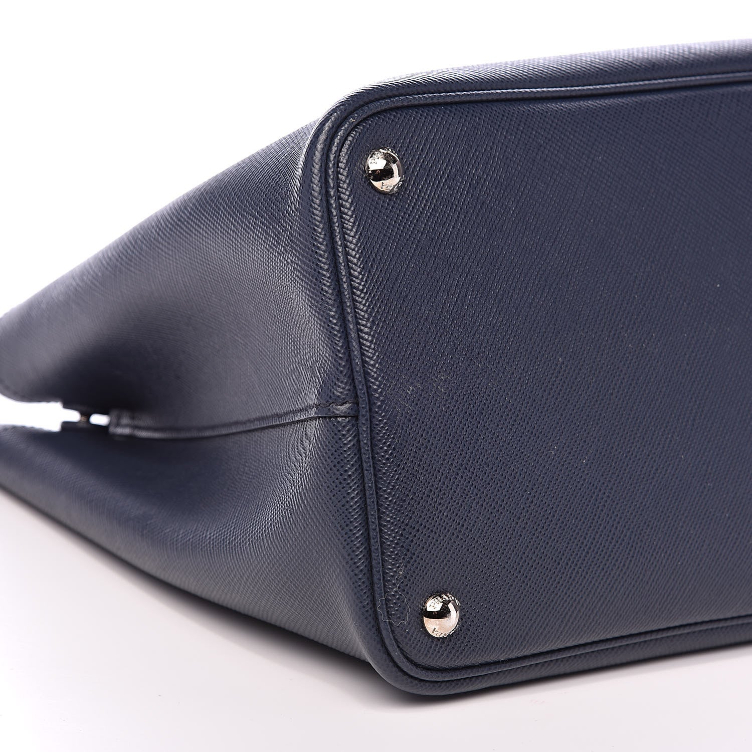 Prada Saffiano Cuir Medium Double Handle Tote Baltico Astrale 8 of 11