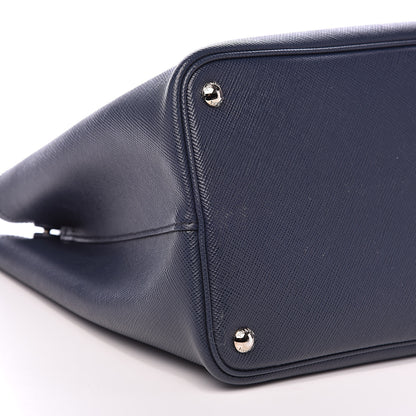 Prada Saffiano Cuir Medium Double Handle Tote Baltico Astrale 8 of 11