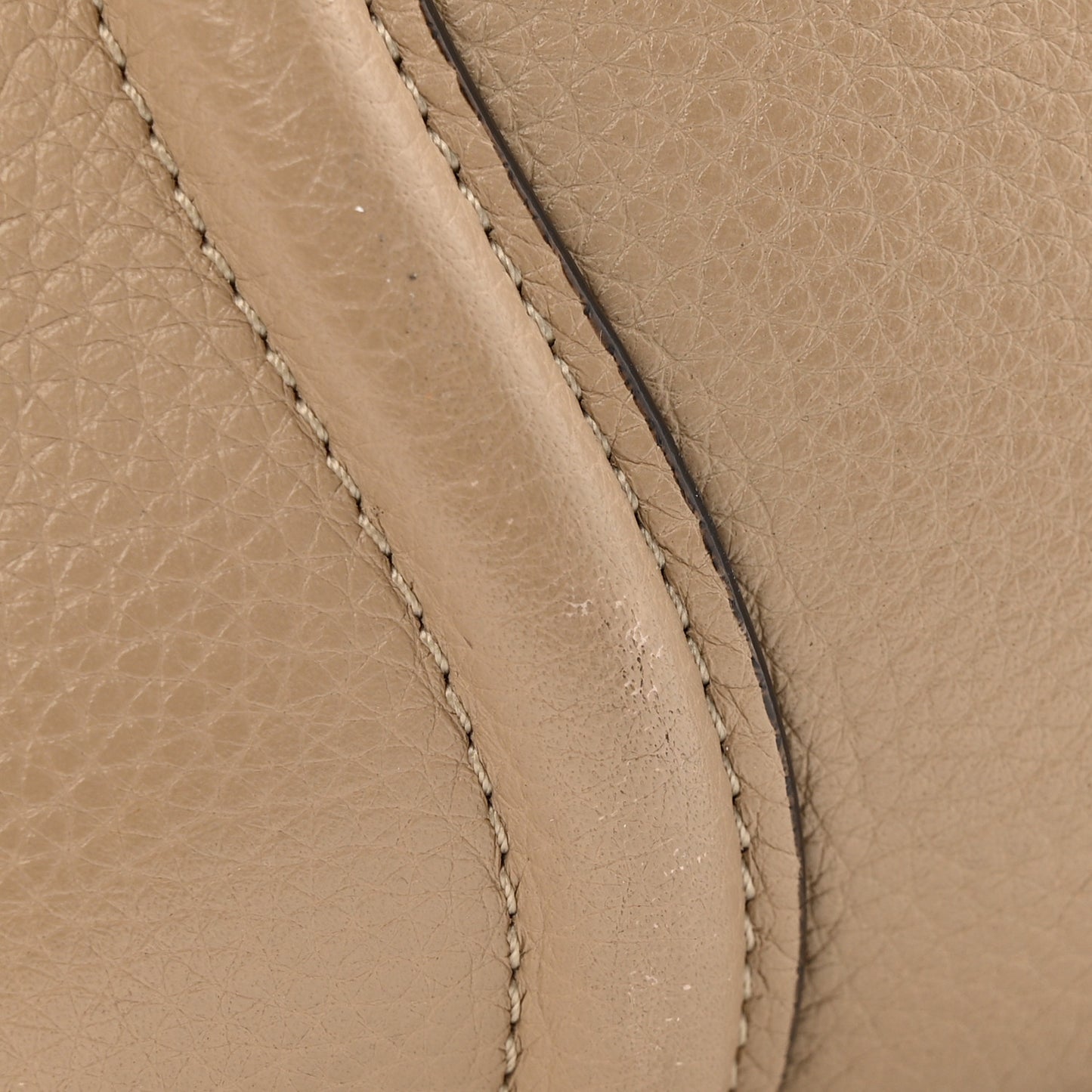 Drummed Calfskin Micro Luggage Dune