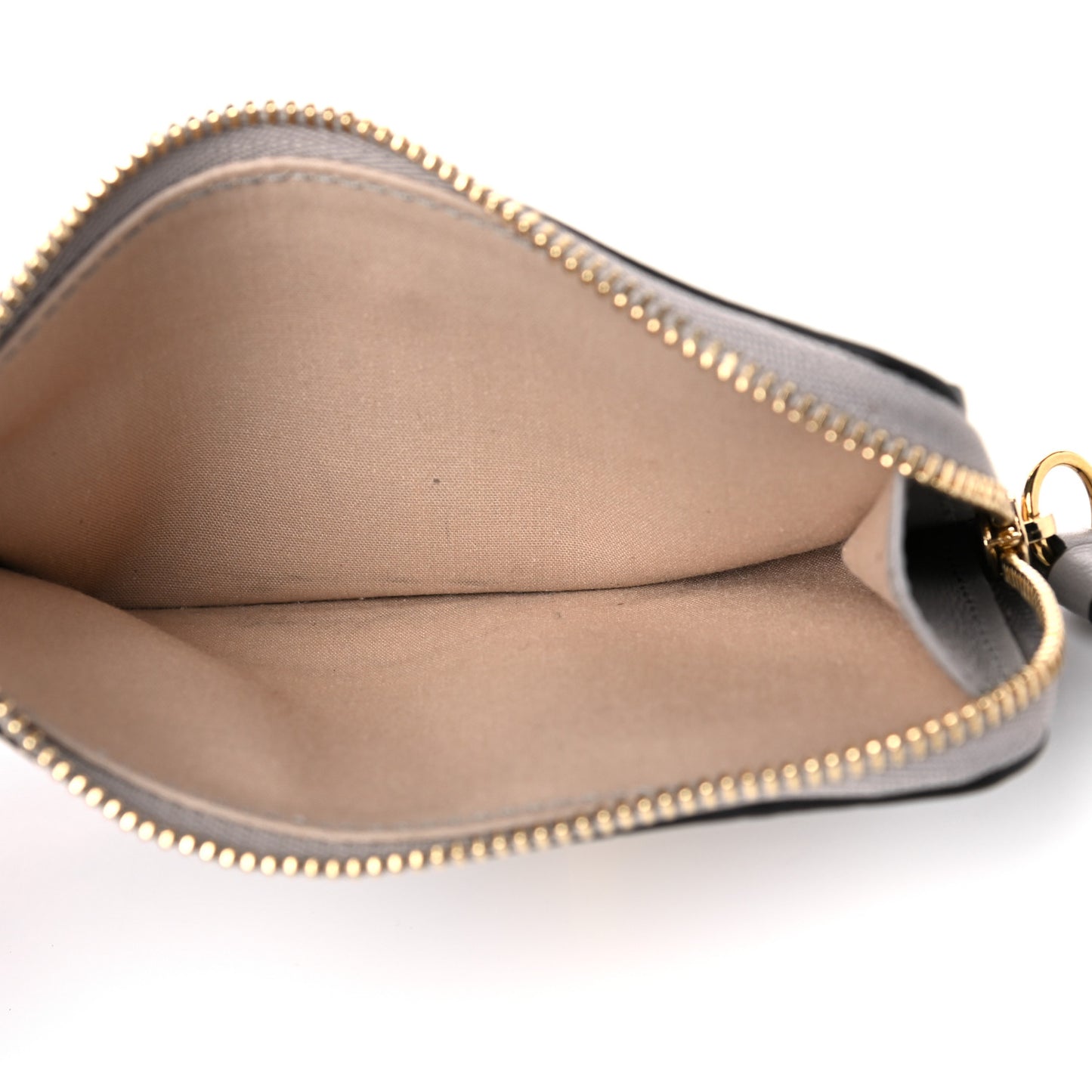 Crocodile Embossed Calfskin C Small Purse Stormy Grey