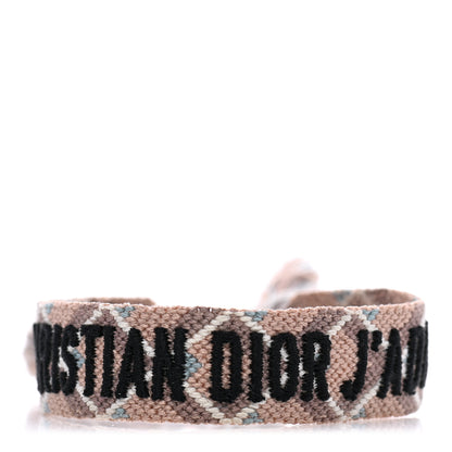 Christian Dior Woven Cotton J'Adior Friendship Bracelet Blue Nude 1 of 4