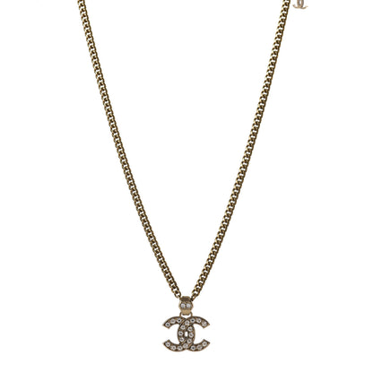 Chanel Crystal CC Necklace Gold 2 of 5