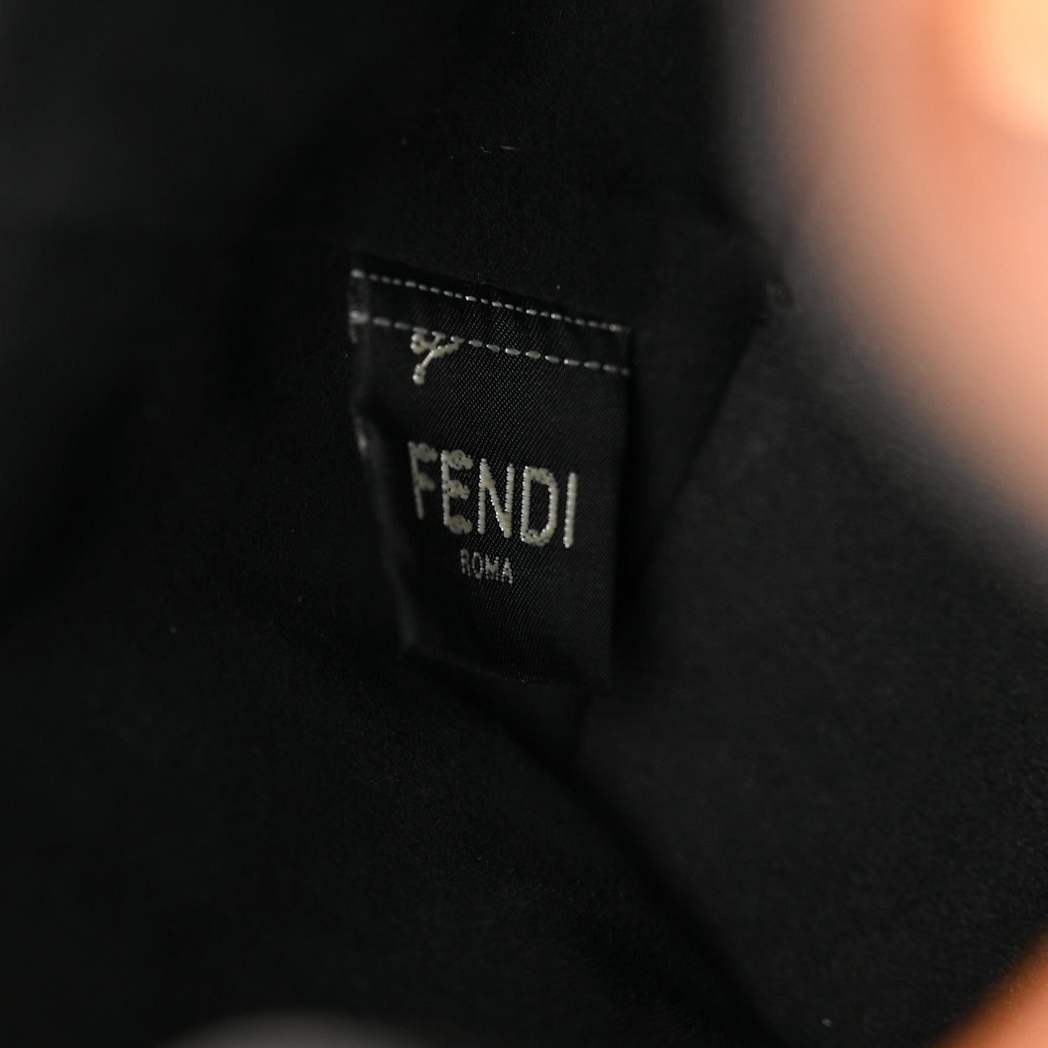 Fendi Kuban Canvas Vitello King F is Fendi FF Embroidered Mini Mon Tresor Bucket Bag Multicolor Cuoio 6 of 12
