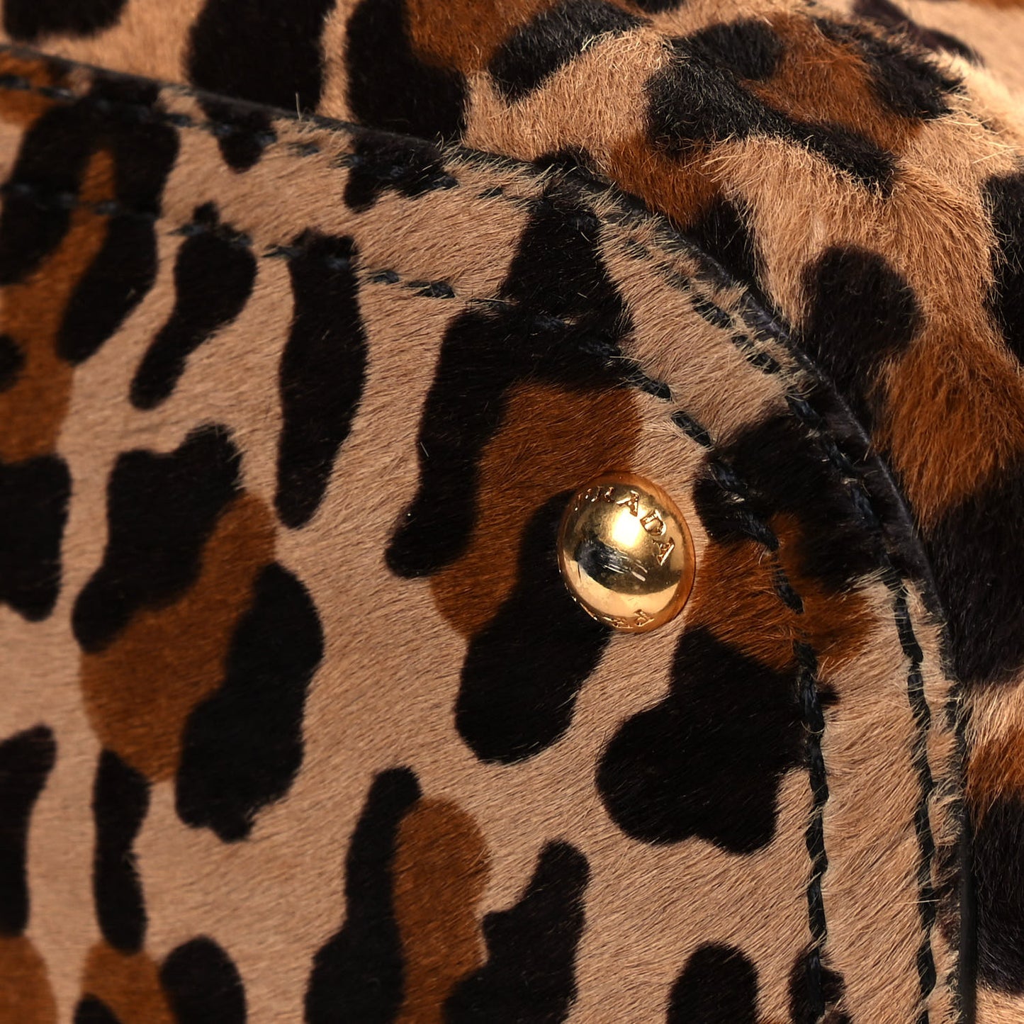 Cavallino Leopard Print Bauletto Sabbia Moro