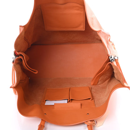 Balenciaga Veau Papier A4 Zip Around Tote Mandarine 5 of 14