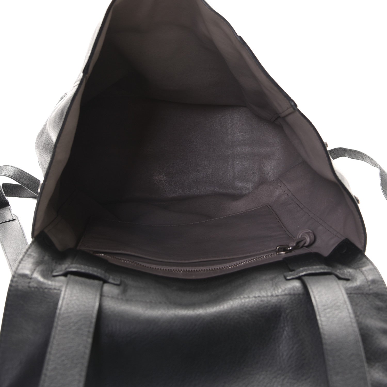 Proenza Schouler Pebbled Calfskin Large PS Courier Backpack Black 5 of 5