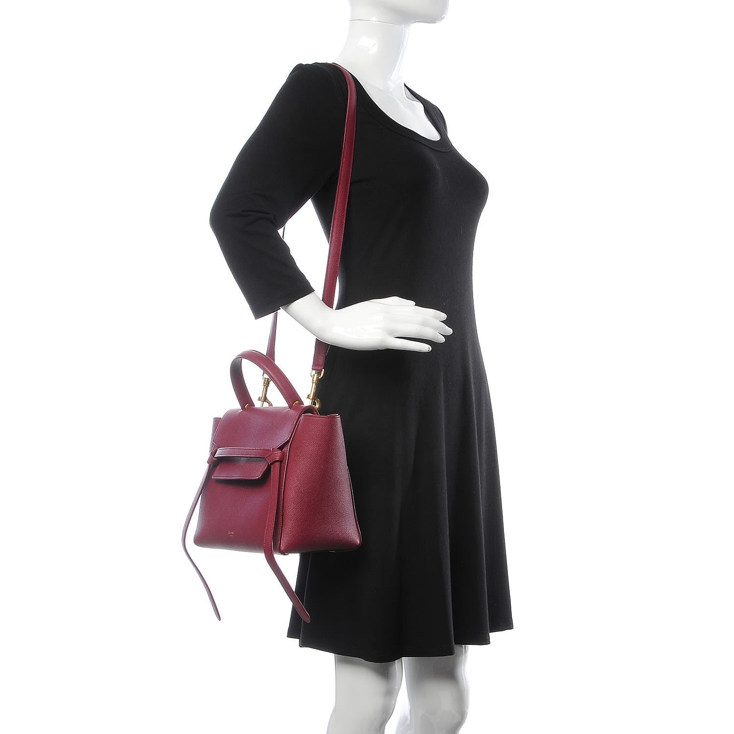 Celine Baby Grained Calfskin Micro Belt Bag Plum 3 of 14
