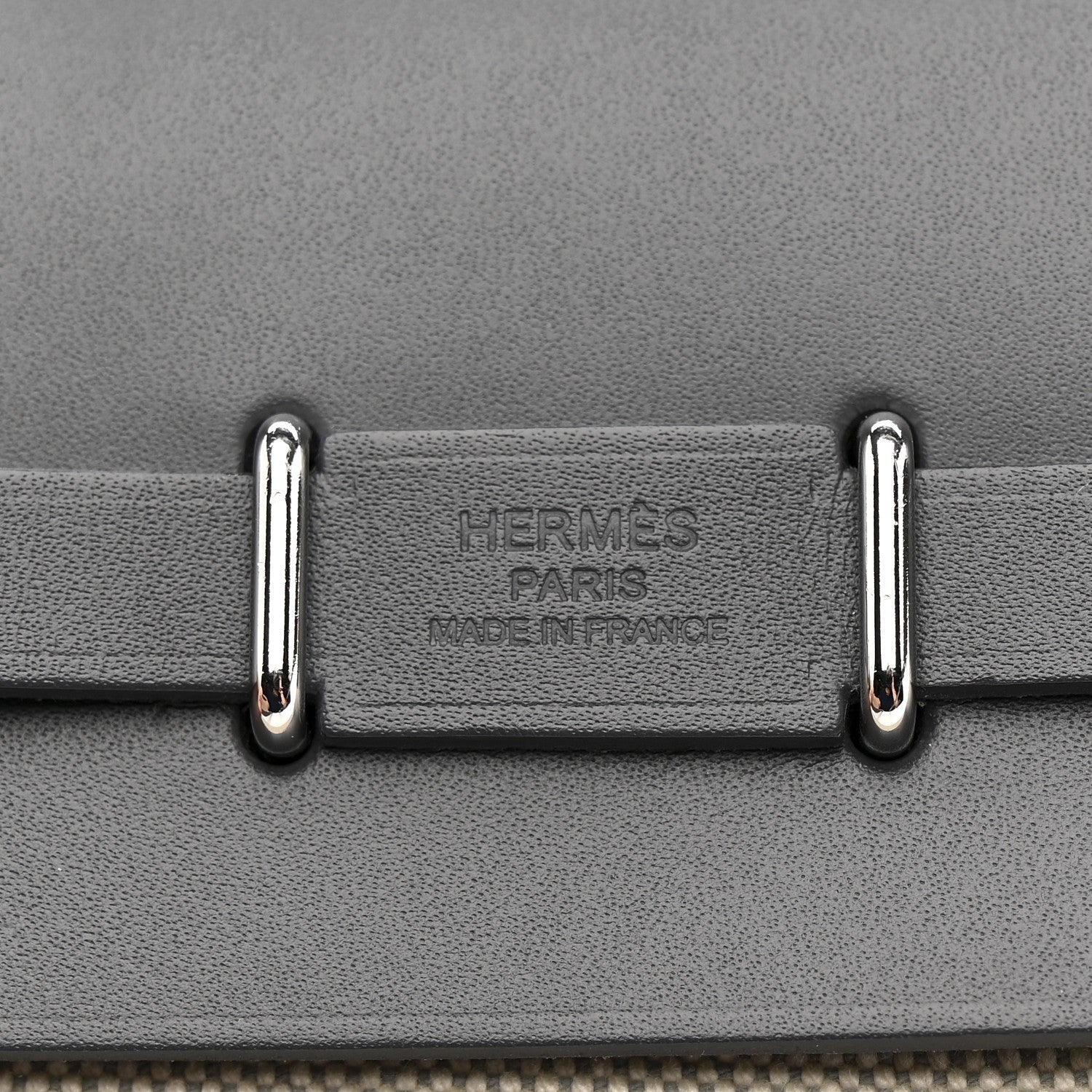 Hermes Military Toile Vache Hunter Herbag Zip Retourne 20 Ecru Bleu Glacier Ardoise 6 of 11