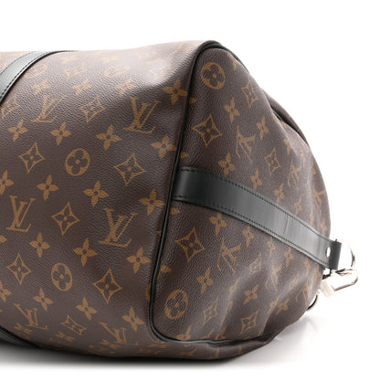 Louis Vuitton Monogram Macassar Keepall Bandouliere 45 17 of 21