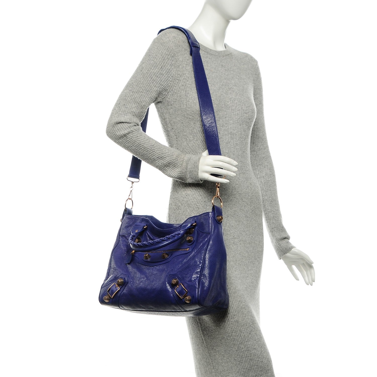 Balenciaga Agneau Giant 21 Rose Gold Hardware Velo Bleu Lavande 2 of 6