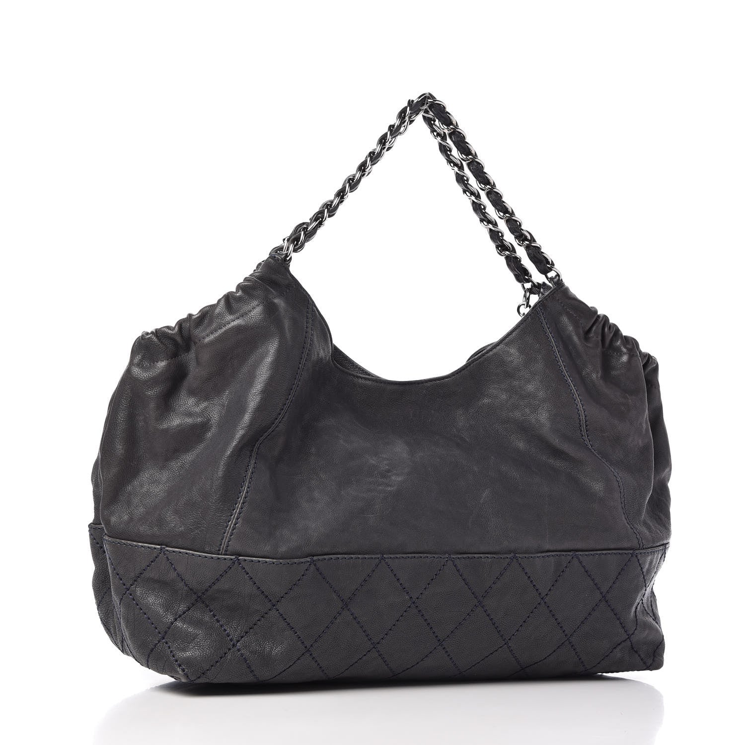 Chanel Calfskin Baby Coco Cabas Blue 4 of 11