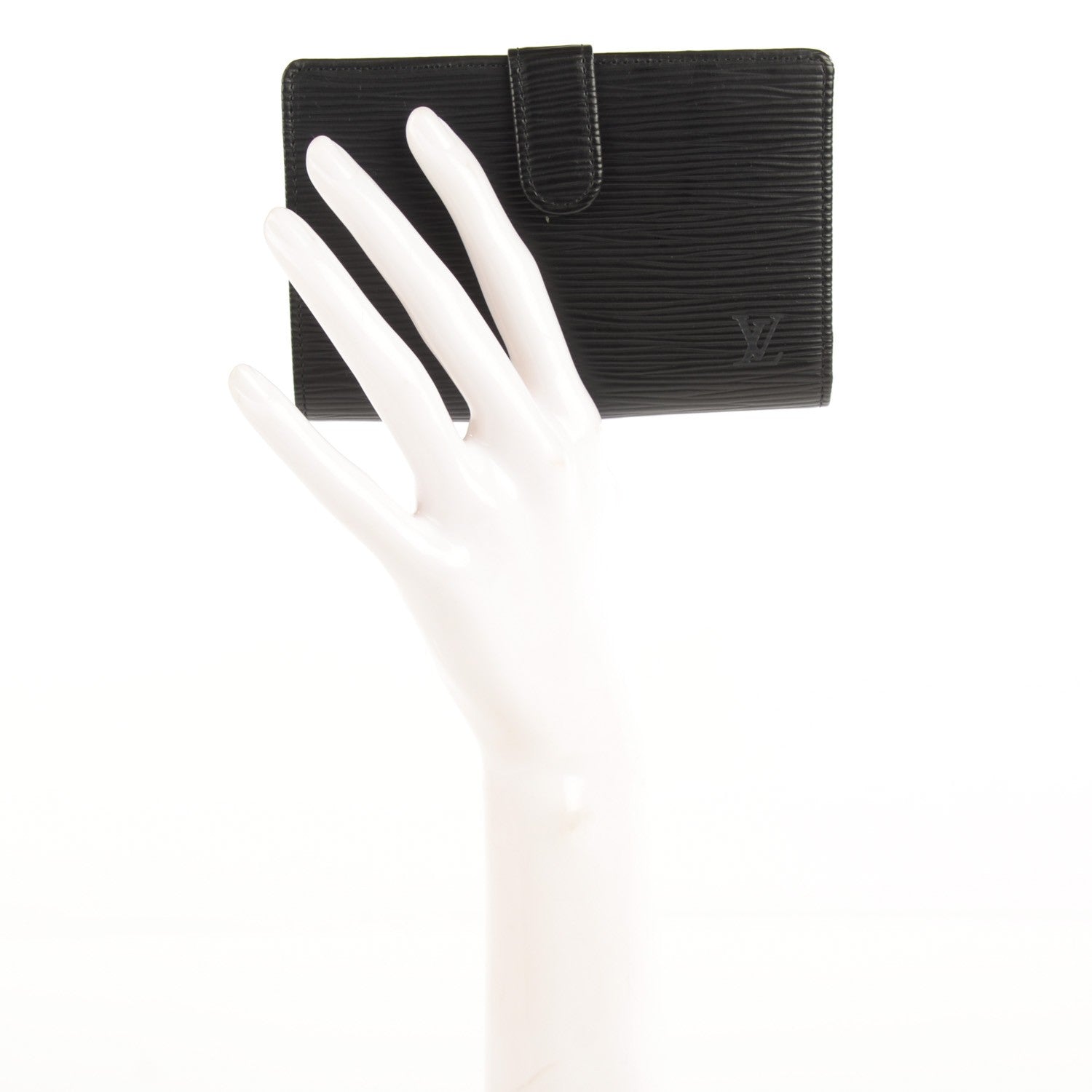 Louis Vuitton Epi French Purse Wallet Black 2 of 7