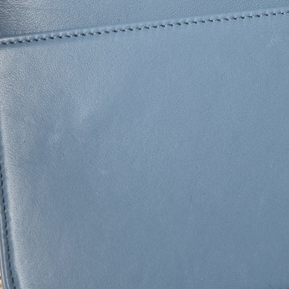 Chanel Lambskin Quilted Boy Wallet On Chain WOC Blue 12 of 14