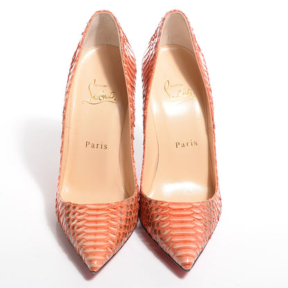 Christian Louboutin Watersnake So Kate 120 Pumps 36.5 Papaya 2 of 8
