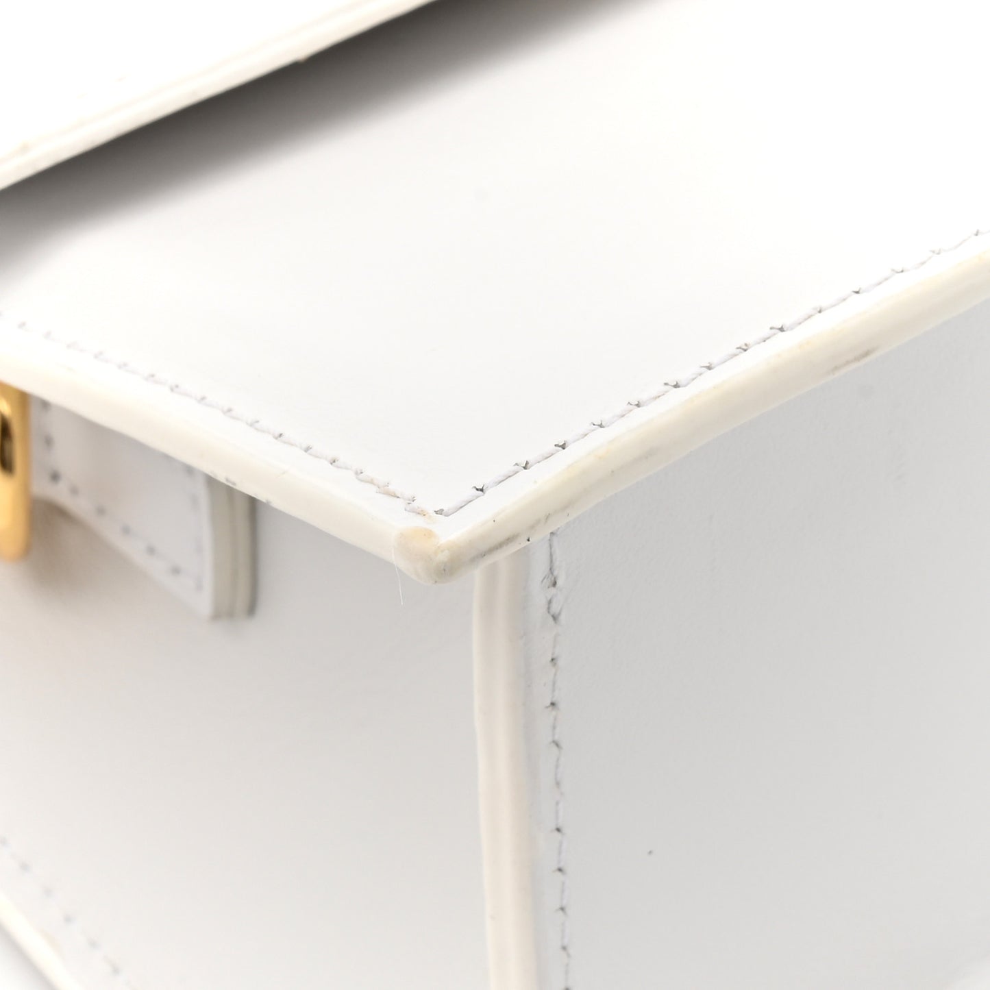 Smooth Calfskin Le Chiquito Noeud White