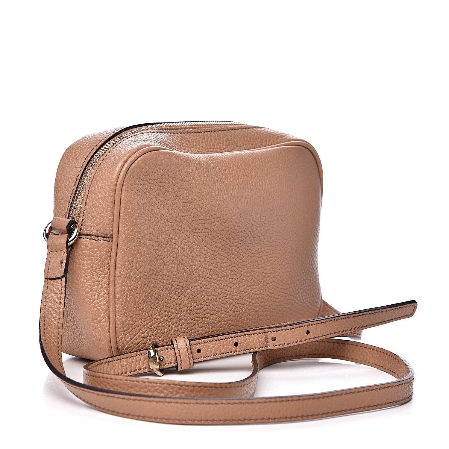 Gucci Pebbled Calfskin Small Soho Disco Bag Camelia 2 of 15