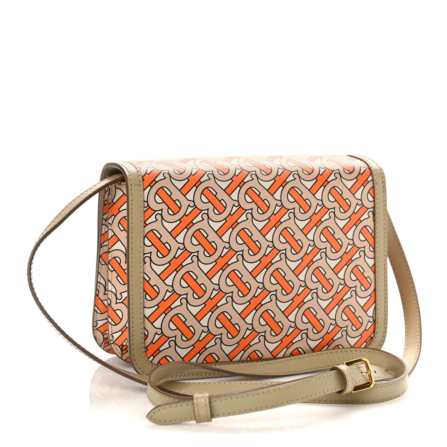 Calfskin Monogram Small TB Bag Bright Orange