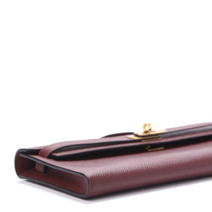Hermes Epsom Kelly Cut Clutch Pochette Rouge H 5 of 11