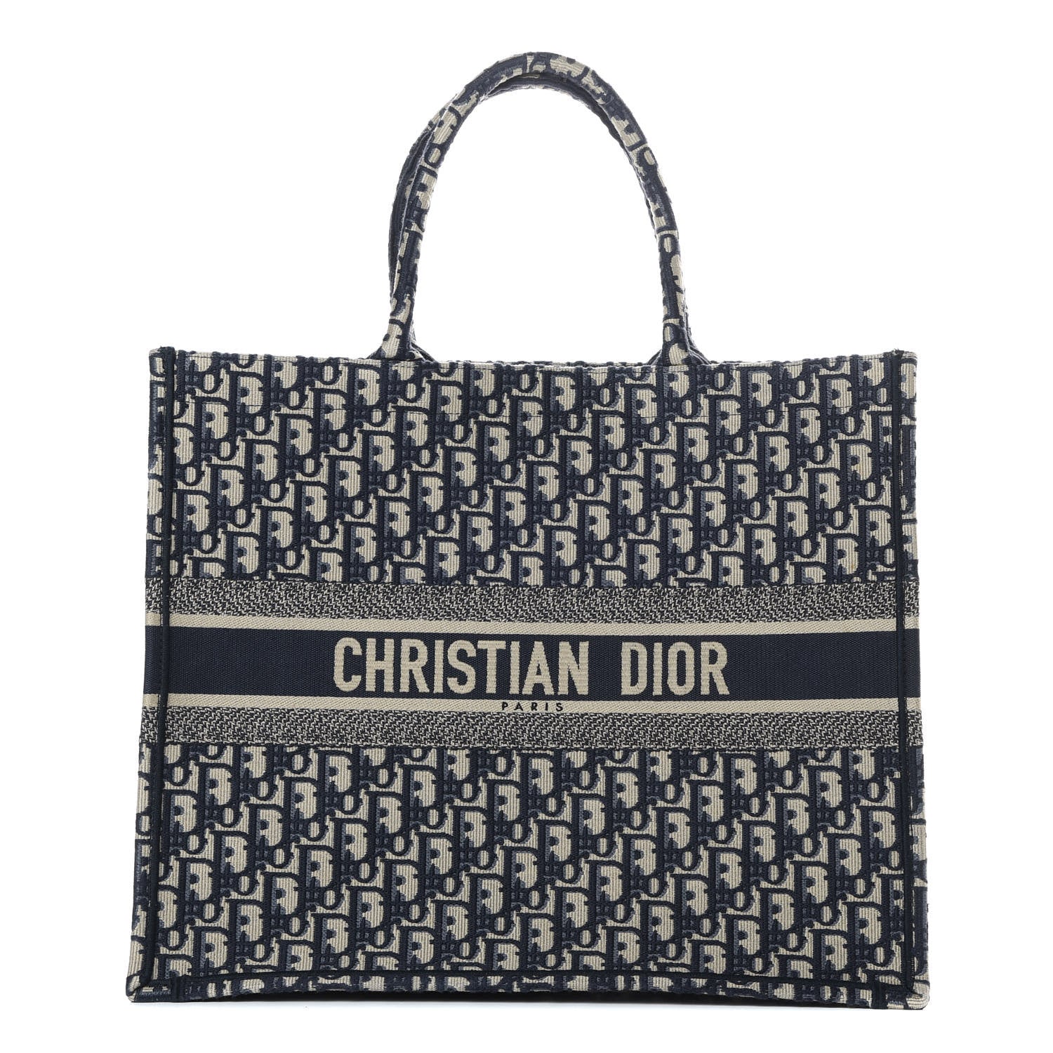 Christian Dior Oblique Book Tote Blue Multicolor 1 of 10