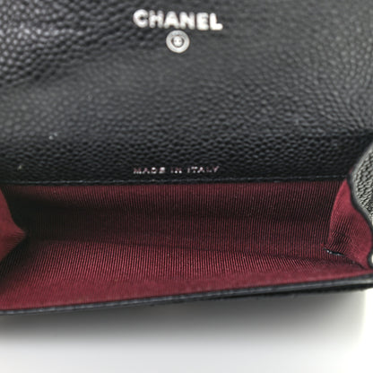 Chanel Caviar Quilted Flap Card Holder Black 5 of 9
