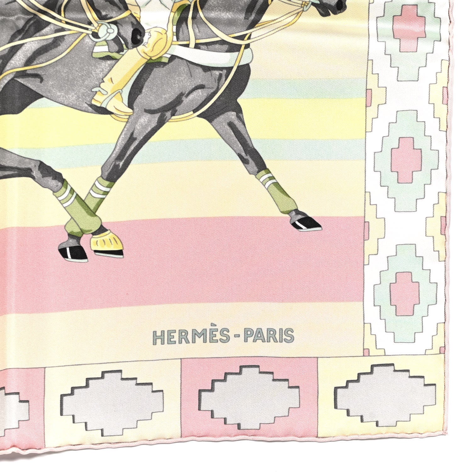 Hermes Silk Les Poneys De Polo Scarf 90 2 of 6