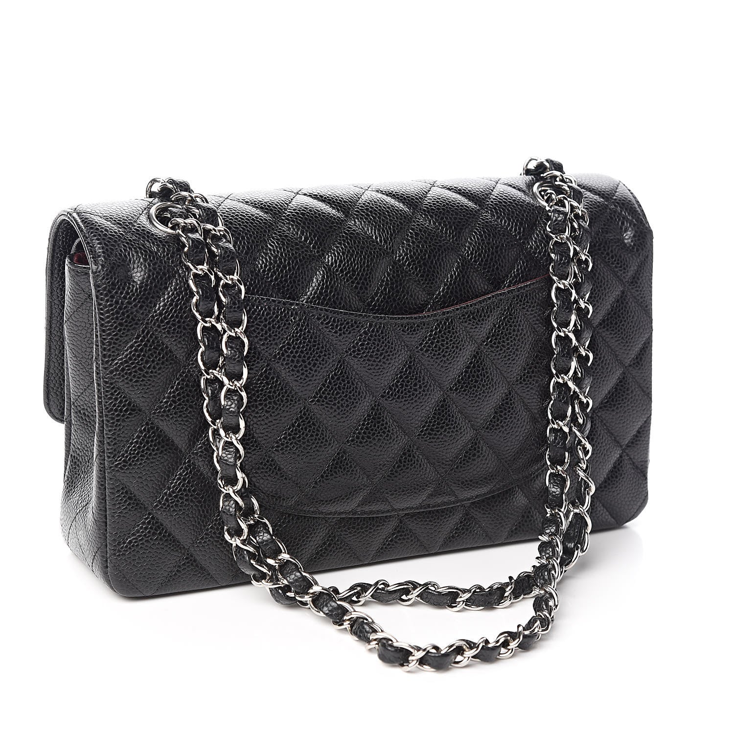 Chanel Caviar Quilted Medium Double Flap Black 3 of 10
