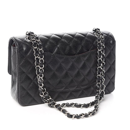 Chanel Caviar Quilted Medium Double Flap Black 3 of 10
