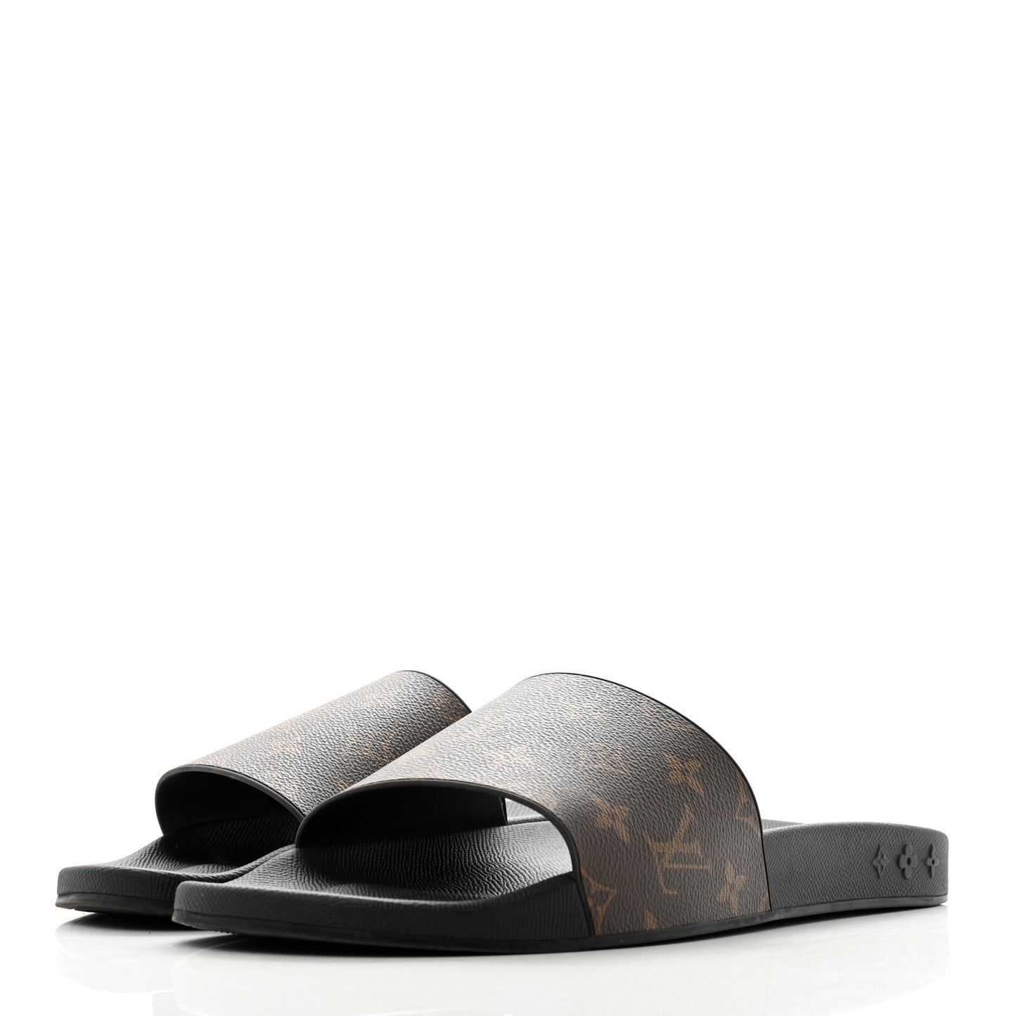Rubber Monogram Mens Waterfront Mules 11 Macassar