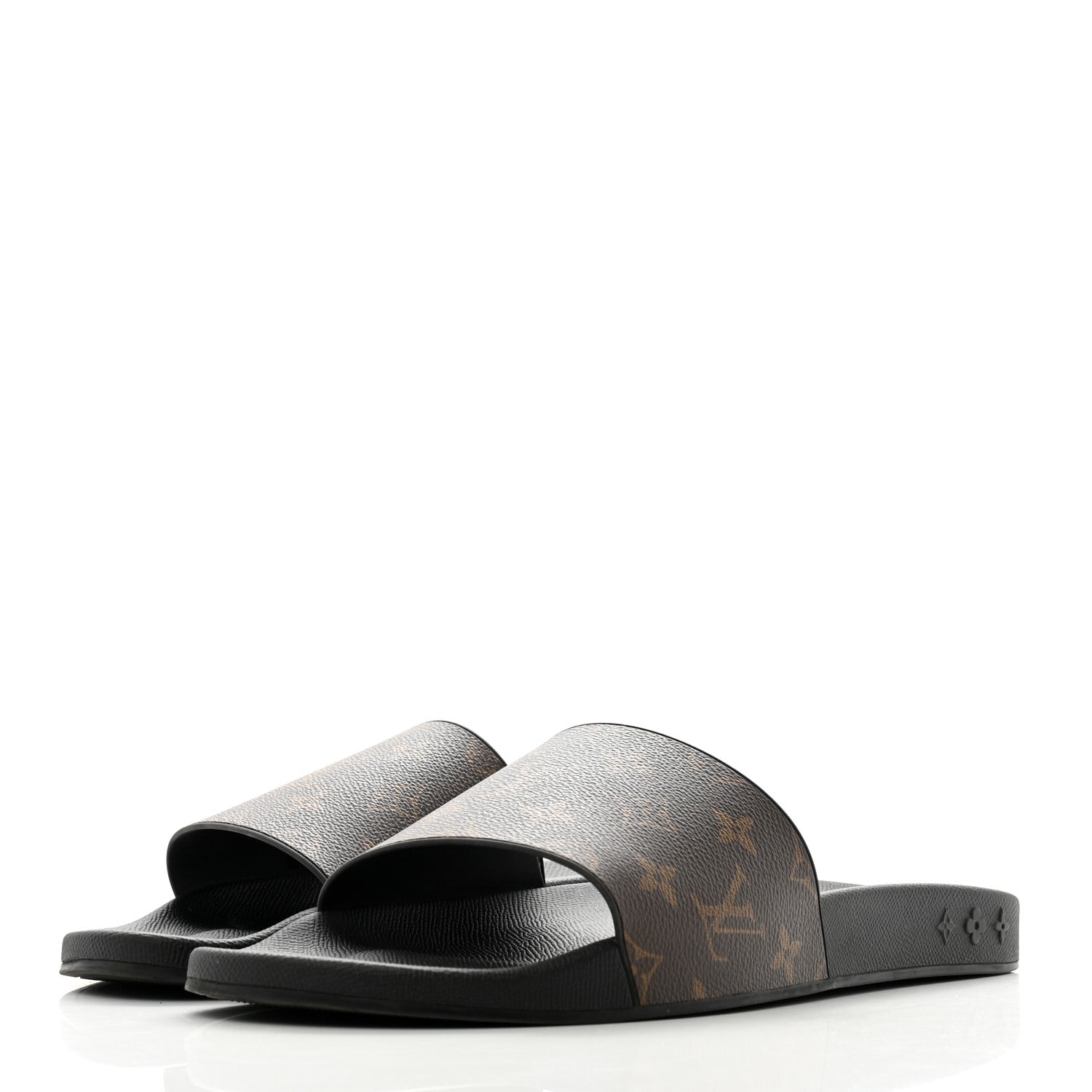 Louis Vuitton Rubber Monogram Mens Waterfront Mules 11 Macassar 4 of 9
