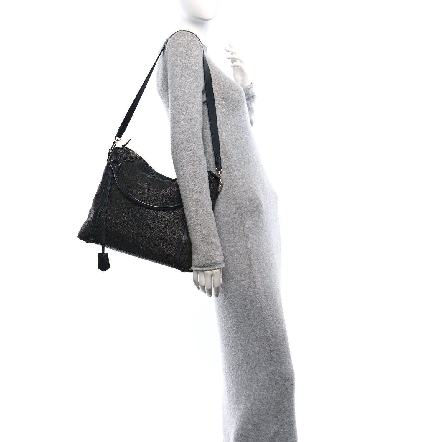 Louis Vuitton Monogram Lambskin Antheia IXIA PM Black 2 of 12
