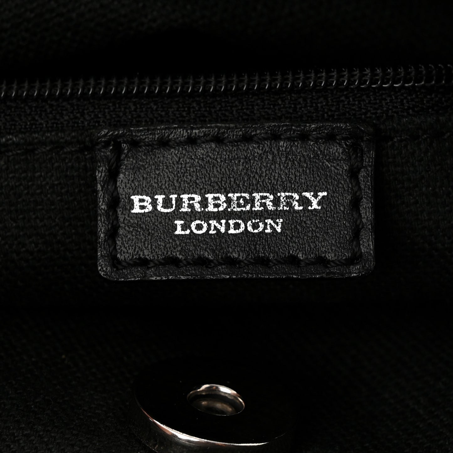 House Check Studded Tote Black